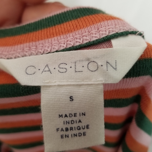 Caslon striped long styled tank top - Picture 7 of 7